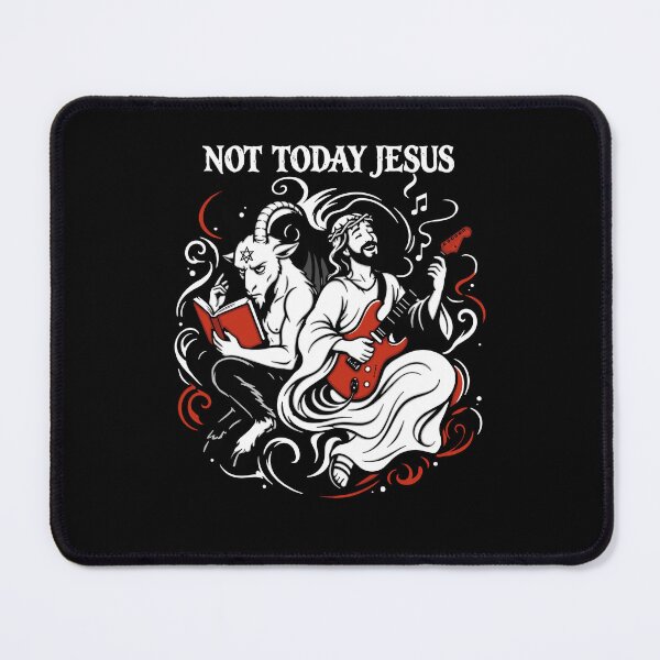 Item preview, Not Today Jesus Rock Satire Design designed and sold by DarylPope.
