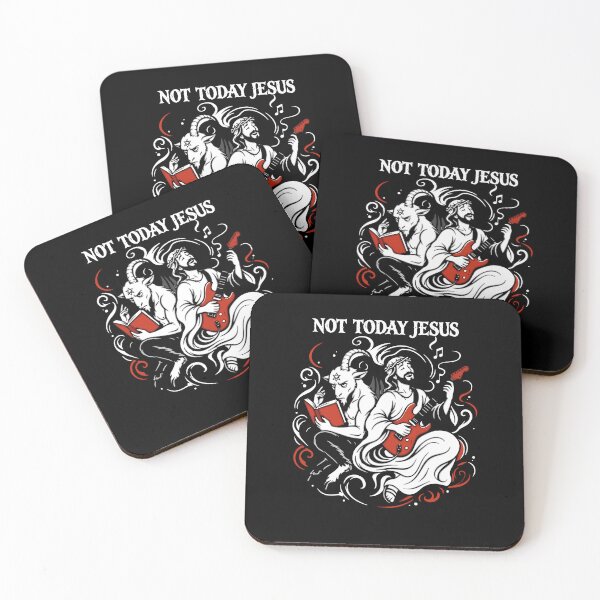 Item preview, Not Today Jesus Rock Satire Design designed and sold by DarylPope.