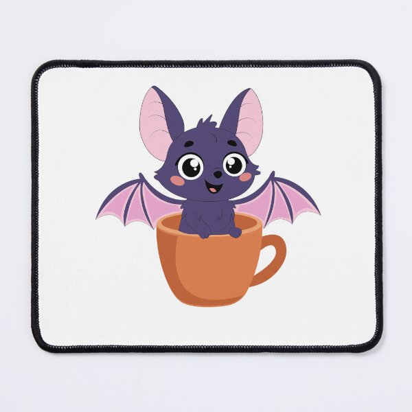 Item preview, Cute Little Bat in a Coffee Cup designed and sold by ArtNova17.