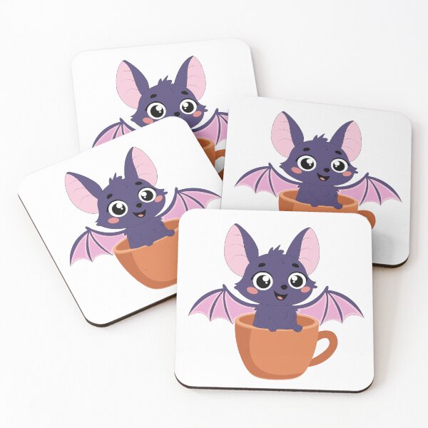 Item preview, Cute Little Bat in a Coffee Cup designed and sold by ArtNova17.