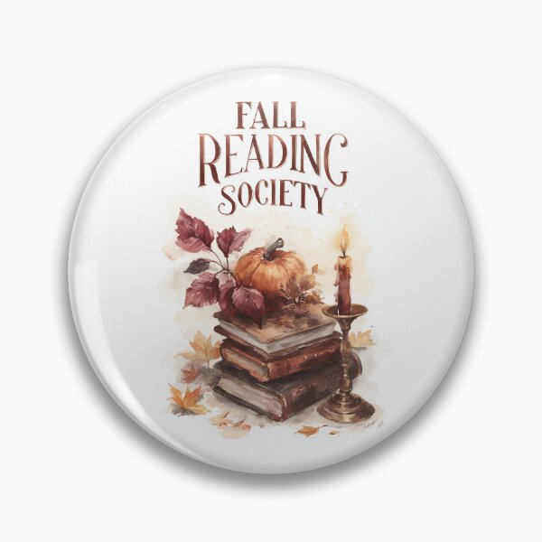 Item preview, Fall Reading Society – Cozy Autumn Book Lover Art designed and sold by Helenaphotoart.