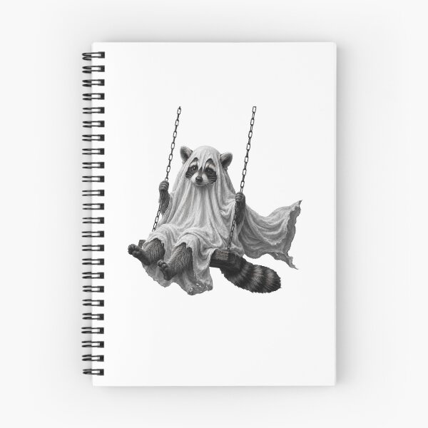 Item preview, Ghostly Raccoon Swing Halloween Art designed and sold by cerima.