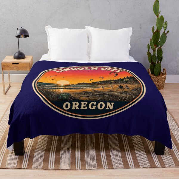 Item preview, Lincoln City Oregon Vintage Travel Badge designed and sold by Swanny's Custom T-shirt and Gift Designs.