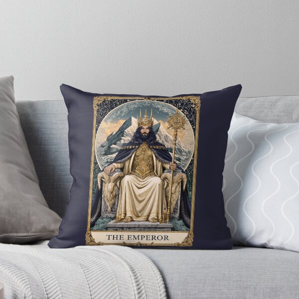 Item preview, The Emperor Tarot Card | Gothic Royal Occult Art designed and sold by MythicMood.
