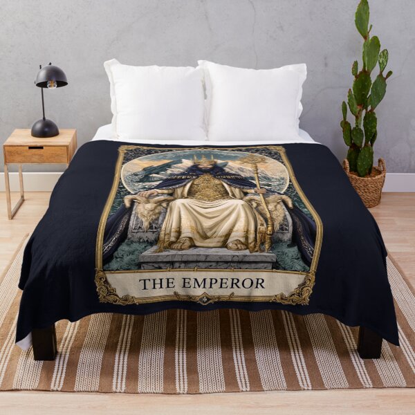 Item preview, The Emperor Tarot Card | Gothic Royal Occult Art designed and sold by MythicMood.