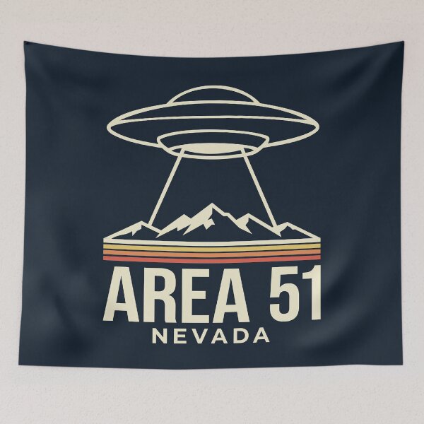 Item preview, Area 51 Nevada Retro UFO Saucer designed and sold by VoglR.