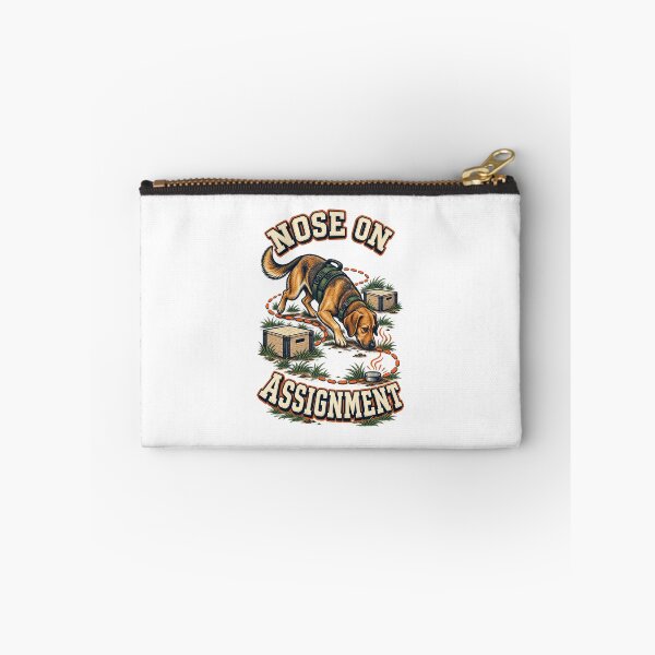 Item preview, Nose on Assignment Illustrated Scent Work Dog Gift designed and sold by UrbanCanvvas.