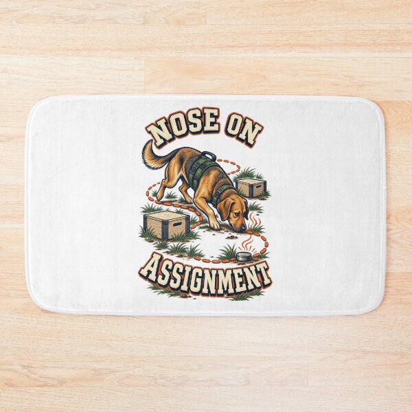 Item preview, Nose on Assignment Illustrated Scent Work Dog Gift designed and sold by UrbanCanvvas.