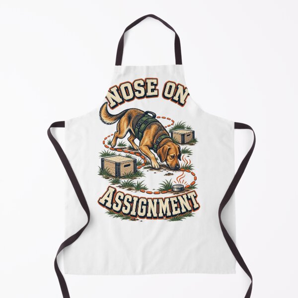 Item preview, Nose on Assignment Illustrated Scent Work Dog Gift designed and sold by UrbanCanvvas.