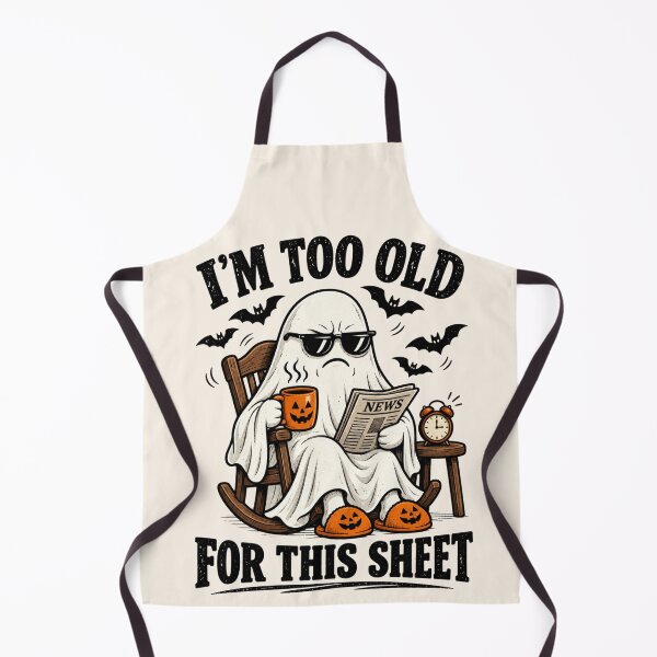 Item preview, Funny Ghost I'm Too Old For This Sheet designed and sold by legendaryskins.