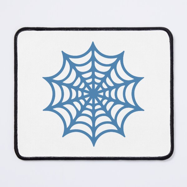 Item preview, Steel Blue Spider Web Halloween Silhouette Graphic designed and sold by pattern-archive.