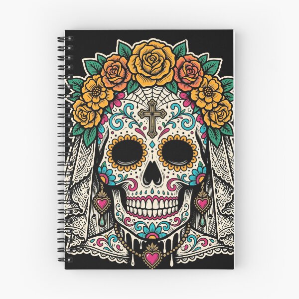 Item preview, Gothic Bride Calavera Sugar Skull Day of the Dead Art Print designed and sold by FreiherrPK.