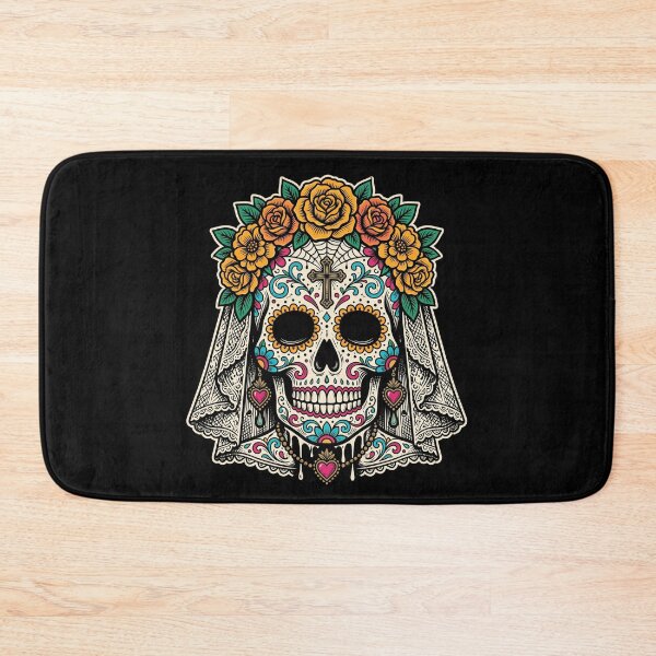 Item preview, Gothic Bride Calavera Sugar Skull Day of the Dead Art Print designed and sold by FreiherrPK.