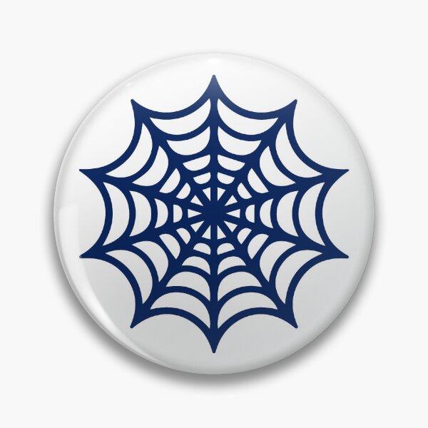Item preview, Navy Blue Spider Web Halloween Silhouette Graphic designed and sold by pattern-archive.