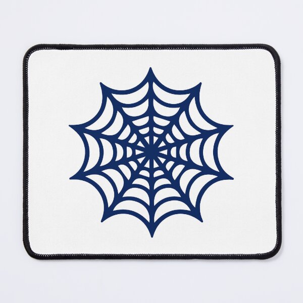 Item preview, Navy Blue Spider Web Halloween Silhouette Graphic designed and sold by pattern-archive.