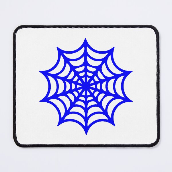 Item preview, Blue Spider Web Halloween Silhouette Graphic designed and sold by pattern-archive.