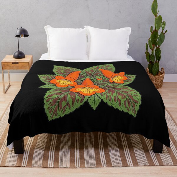 Item preview, Smithiantha Orange King Temple Bells Pop Art Botanical Print designed and sold by FreiherrPK.