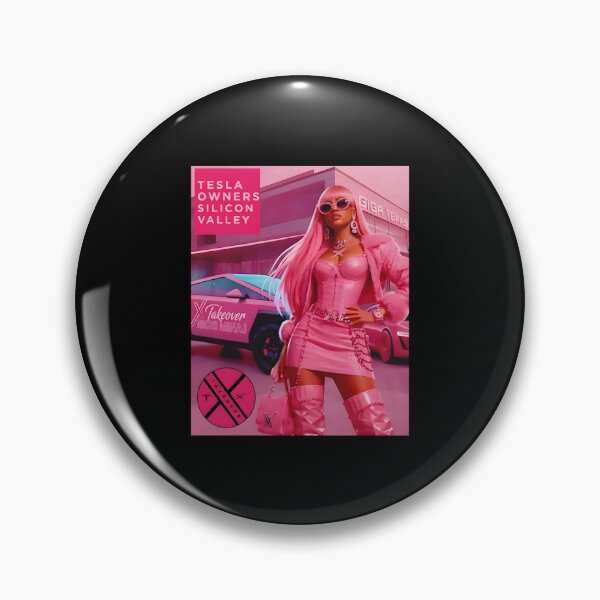 Item preview, Pink Tesla Girl Electric Car Aesthetic designed and sold by ViniBall.