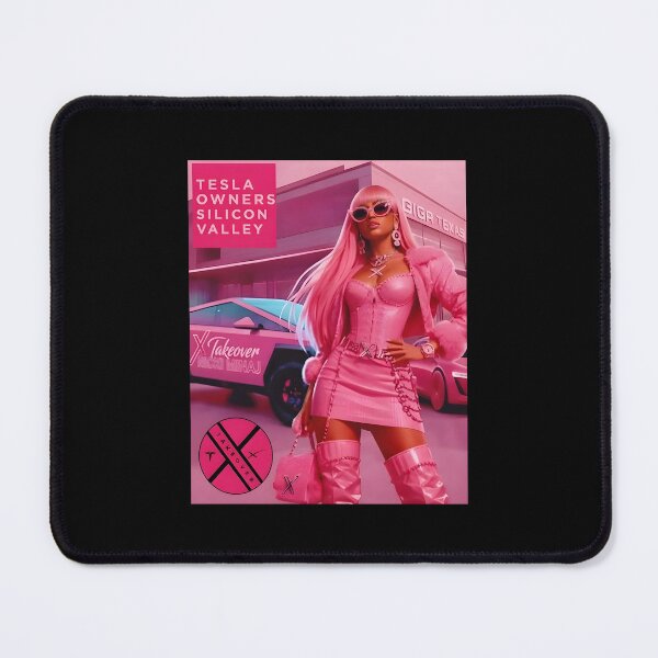 Item preview, Pink Tesla Girl Electric Car Aesthetic designed and sold by ViniBall.