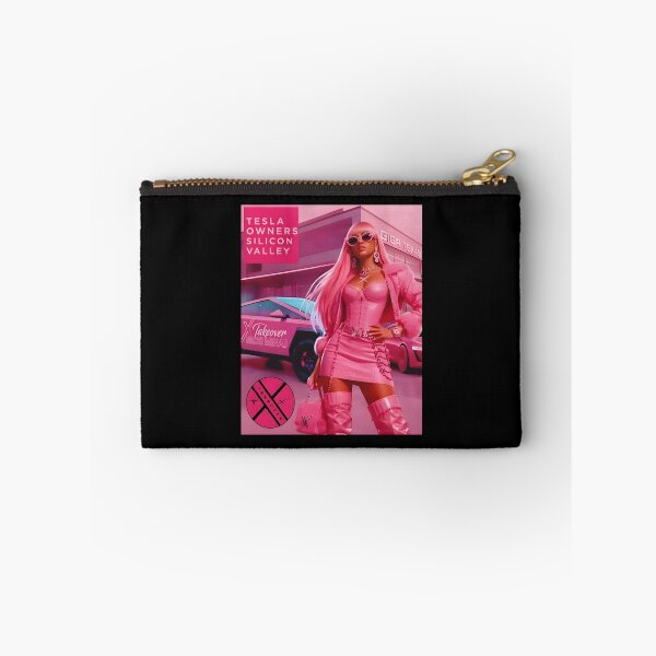 Item preview, Pink Tesla Girl Electric Car Aesthetic designed and sold by ViniBall.