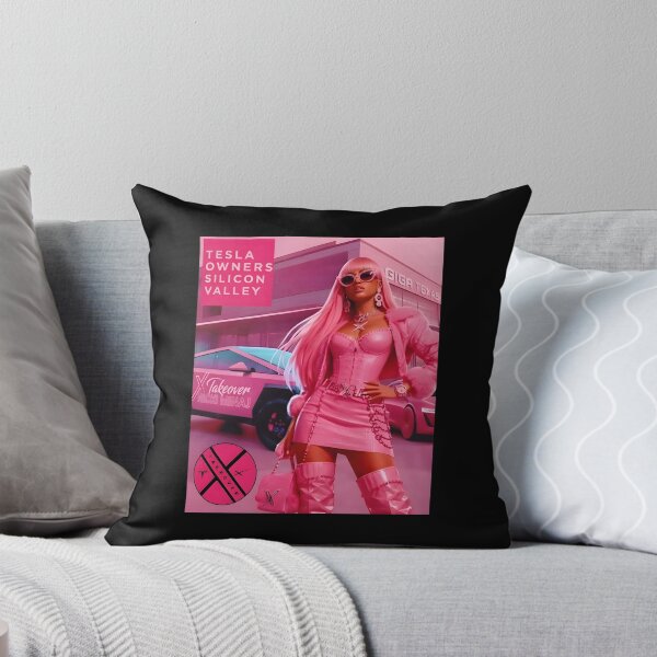 Item preview, Pink Tesla Girl Electric Car Aesthetic designed and sold by ViniBall.