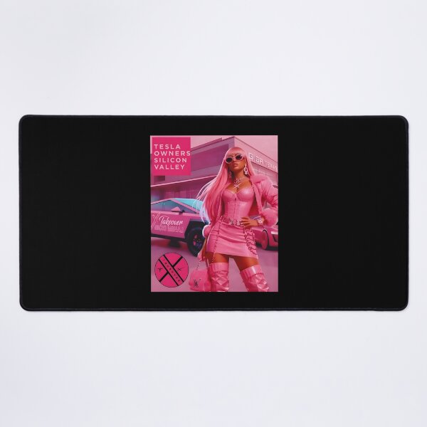 Item preview, Pink Tesla Girl Electric Car Aesthetic designed and sold by ViniBall.