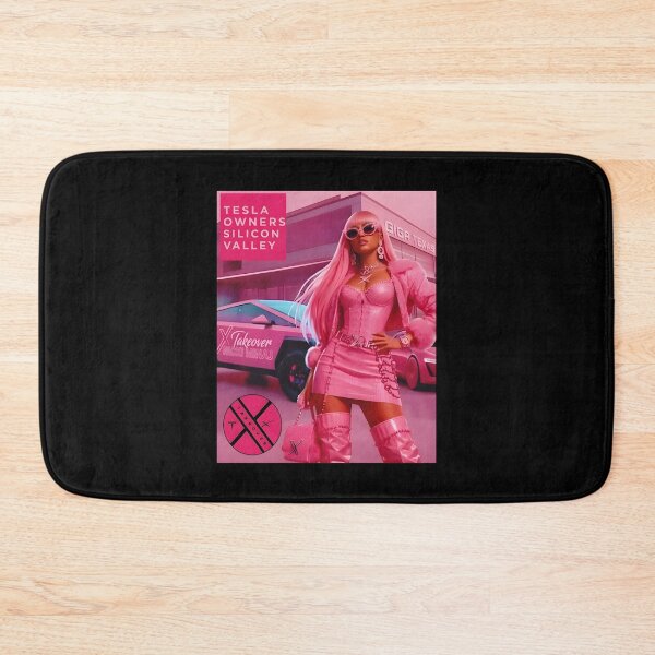 Item preview, Pink Tesla Girl Electric Car Aesthetic designed and sold by ViniBall.