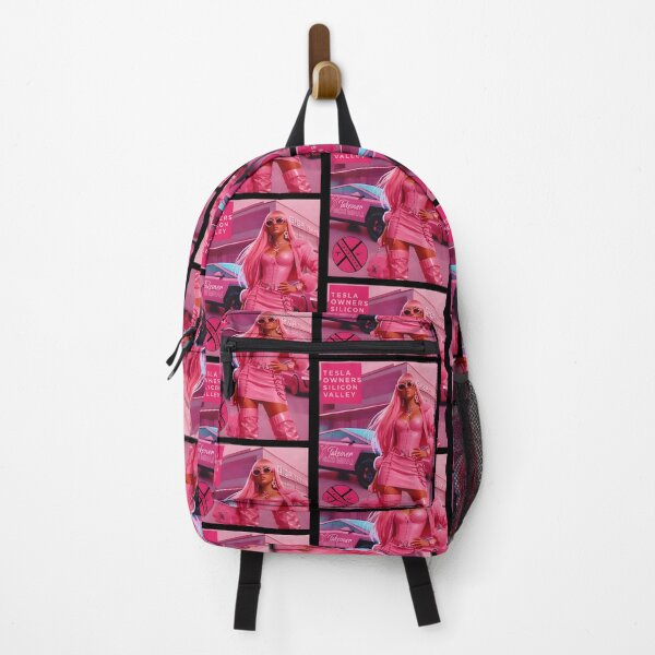 Item preview, Pink Tesla Girl Electric Car Aesthetic designed and sold by ViniBall.