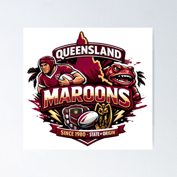 Item preview, queensland maroons designed and sold by NCNGDESIGN.