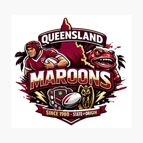 Item preview, queensland maroons designed and sold by NCNGDESIGN.
