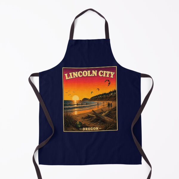 Item preview, Lincoln City Oregon Vintage Travel Poster designed and sold by Swanny's Custom T-shirt and Gift Designs.