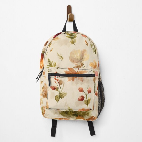 Item preview, Autumn Woodland Pattern with Mushrooms and Pumpkins designed and sold by Helenaphotoart.