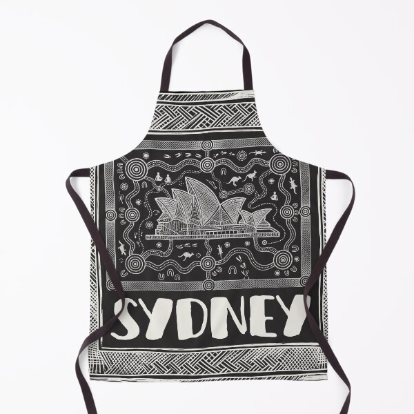 Item preview, Sydney Opera House Indigenous Australian Aboriginal Art Graphic Print designed and sold by FreiherrPK.