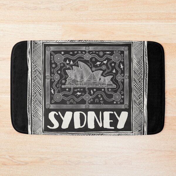 Item preview, Sydney Opera House Indigenous Australian Aboriginal Art Graphic Print designed and sold by FreiherrPK.