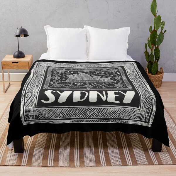 Item preview, Sydney Opera House Indigenous Australian Aboriginal Art Graphic Print designed and sold by FreiherrPK.