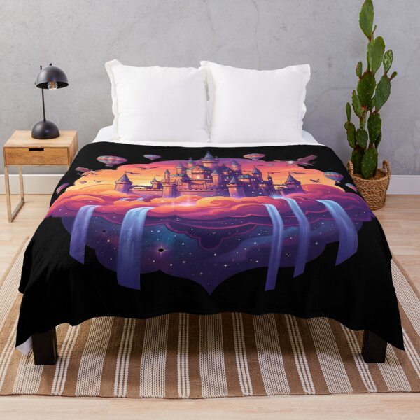 Item preview, Floating Fantasy Castle in the Sky Magical Art designed and sold by DailySparks.
