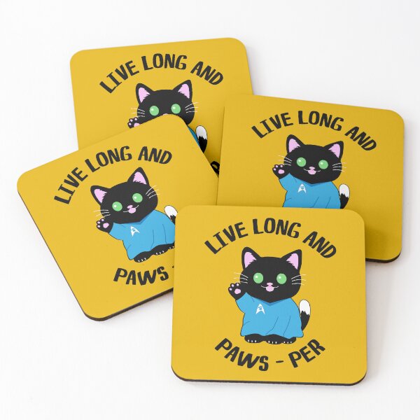 Item preview, Live Long And Paw-sper Funny Cat Quote designed and sold by CreativeBridge.