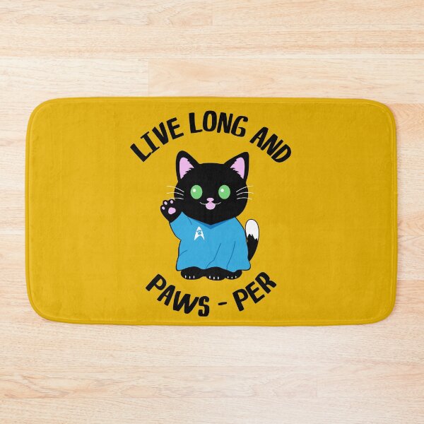 Item preview, Live Long And Paw-sper Funny Cat Quote designed and sold by CreativeBridge.
