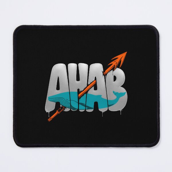 Item preview, Ahab Harpoon Through Whale Typography designed and sold by Fenay Designs.