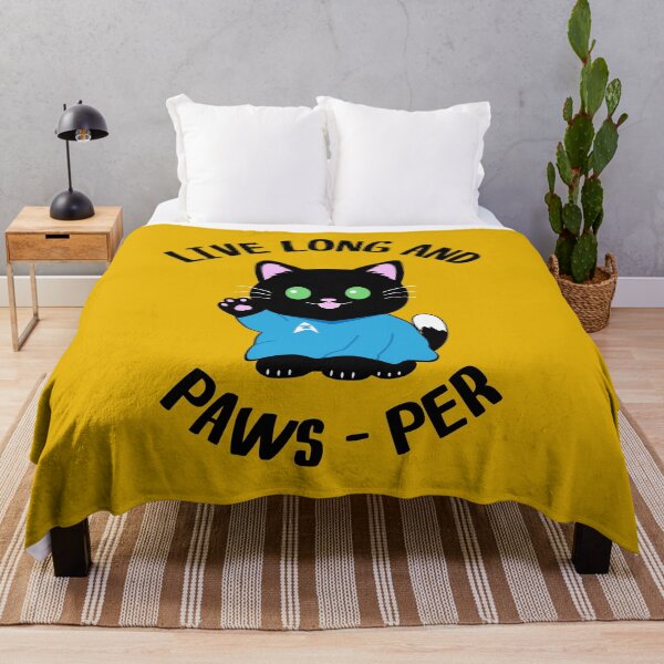 Item preview, Live Long And Paw-sper Funny Cat Quote designed and sold by CreativeBridge.