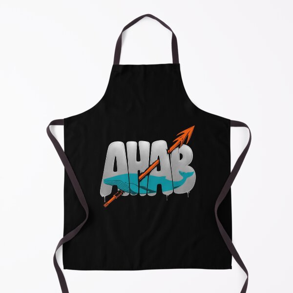 Item preview, Ahab Harpoon Through Whale Typography designed and sold by Fenay Designs.
