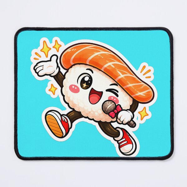 Item preview, Cute Salmon Sushi Sticker designed and sold by OddGarage.