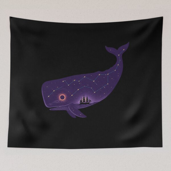 Item preview, Cosmic Whale Constellation with Pequod Ship designed and sold by Fenay Designs.