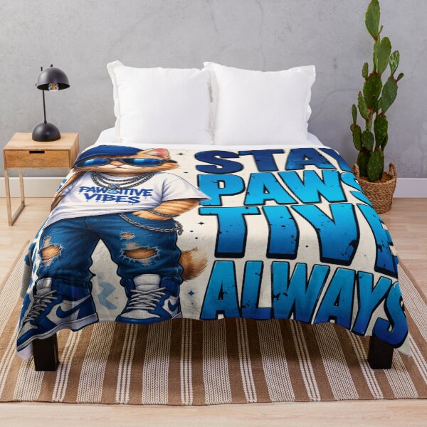 Item preview, Cool Cat Streetwear – Stay Pawsitive Always designed and sold by ArtoryNest.