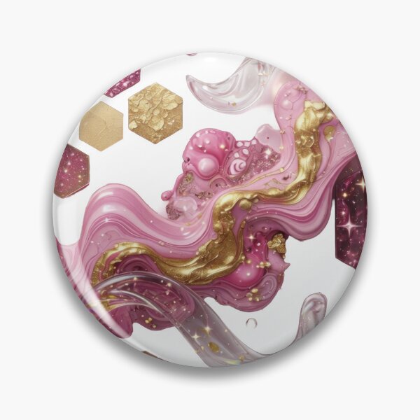 Item preview, Classic PINK GOLD GLITTER HEXAGON SET designed and sold by dazzlemakers.