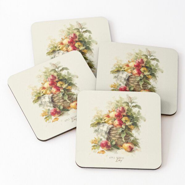 Item preview, Apple Picking Day – Cozy Autumn Orchard Watercolor designed and sold by Helenaphotoart.