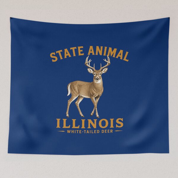 Item preview, Illinois Wildlife Emblem Proud And Majestic designed and sold by taiche.