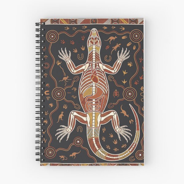 Item preview, Indigenous Australian Goanna Monitor Lizard Aboriginal X-Ray Art Print designed and sold by FreiherrPK.