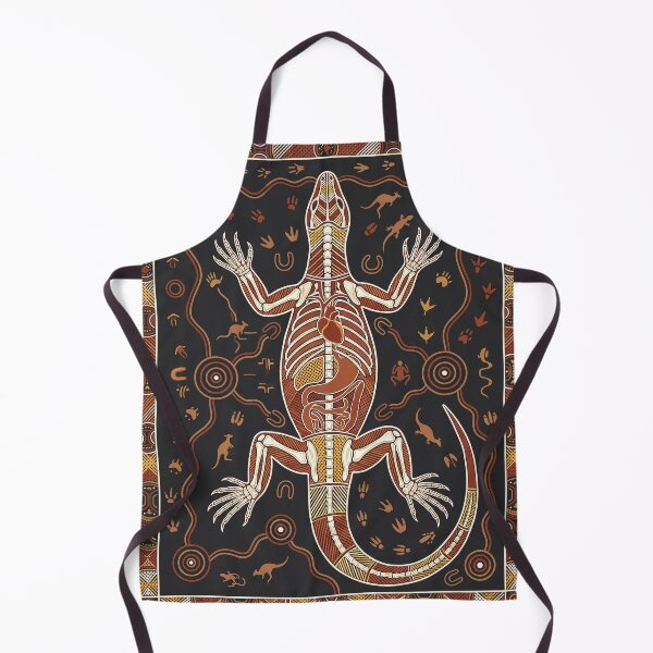 Item preview, Indigenous Australian Goanna Monitor Lizard Aboriginal X-Ray Art Print designed and sold by FreiherrPK.