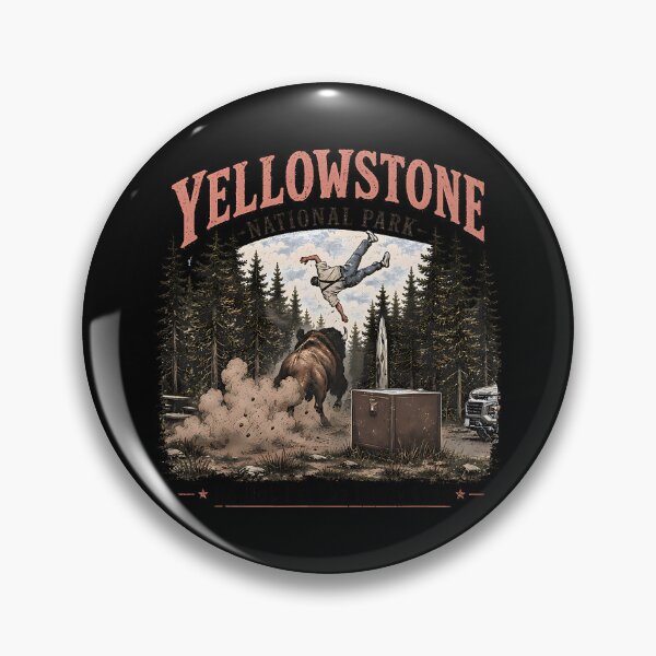 Item preview, Yellowstone National Park Do Not Pet The Fluffy Cows Bison designed and sold by RobertKnow.